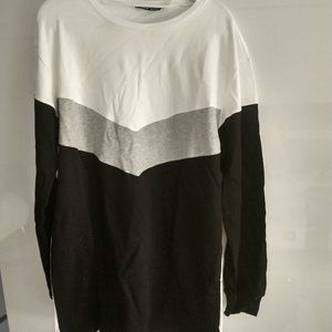 Black and White large Dress Shirt